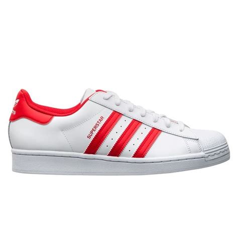 wit met bordeaux rood adidas sneakers superstar dames|adidas Women's Superstar Sneakers .